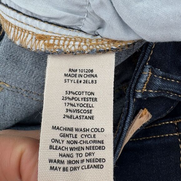 Soft Surrounding High Rise Skinny Jeans Dark‎ Blue Wash 2EL83 Size 6 - Picture 8 of 9